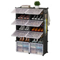 Multi Use 8 Layers Fashion Adjustable Shoe Stacker Plastic Shoe Rack OrganizerGood Looking Simple Shoe Cabinet for Home