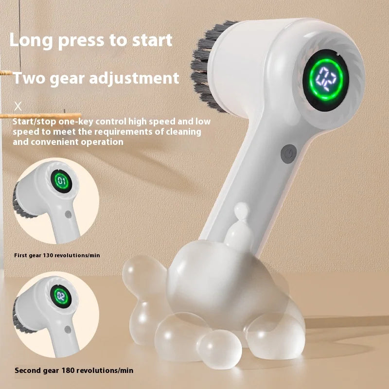 Multi-Functional New Plastic Wireless Handheld PP Pot Electric Cleaning Brush for Home Kitchen Bathroom Toilet Brush MegaBDM