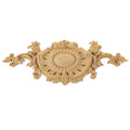 Natural Wooden Carving Applique Onlays Solid Wood French European Style Wall Panel Carved Parts Background Wall Living Room