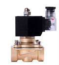 3/8inch to 2inch Normally Close Brass Gas Solenoid Valve 2 Way Waterproof Valves Direct Acting Solenoid Valve With DIN Coil