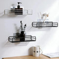 Factory Price Wall Rack Metal Bathroom Must Have Wrought Iron Kitchen Toiletries Iron Punch Free Rack with Sticker