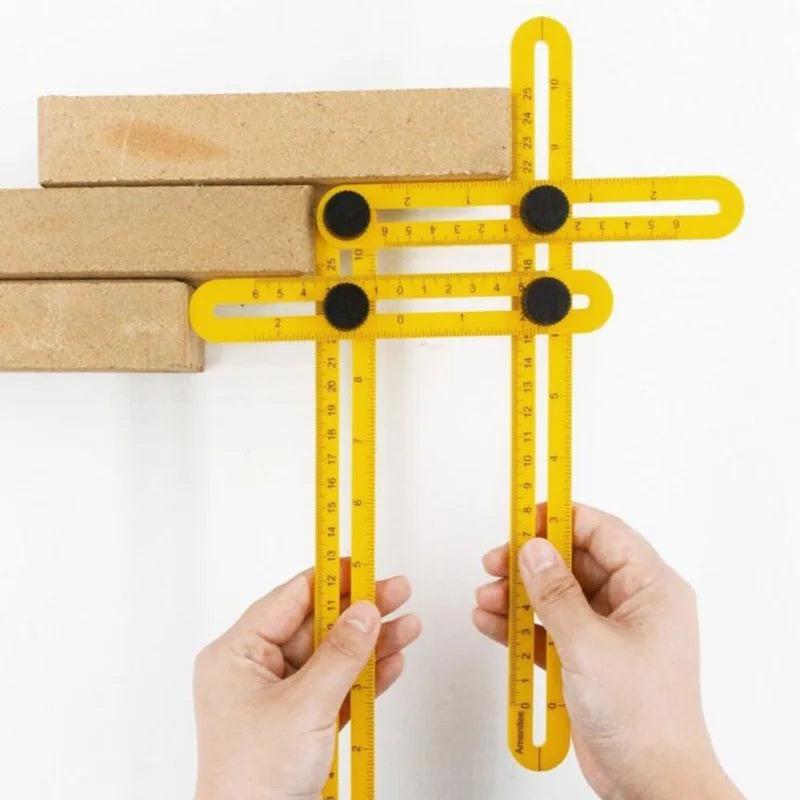 Multifunctional Measuring ABS Plastic Activity Four-fold Ruler Multi-angle Ruler