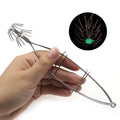 Stainless Steel Double Layer Bait Cage Rig Squid Octopus Fishing  Luminous Double Umbrella Jig Hook Fishing Tackle