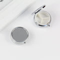 Wholesale Custom Elegant Metal Round Silver Tablet Pill Boxes Holder Medicine Earrings Storage Case Small Tin Box