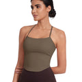 Women Compression Soft Strappy Quick Dry Lightweight Running Tank Tops