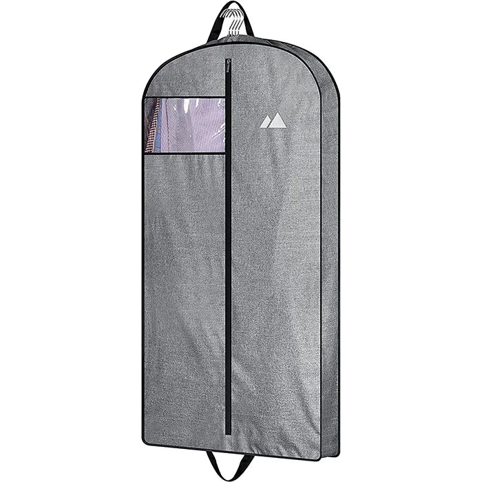 43" Heavy Duty Hanging Garment Bags for Travel Suit Bag for Men Waterproof Oxford Fabric Suit Cover for Traveling Monogrammed