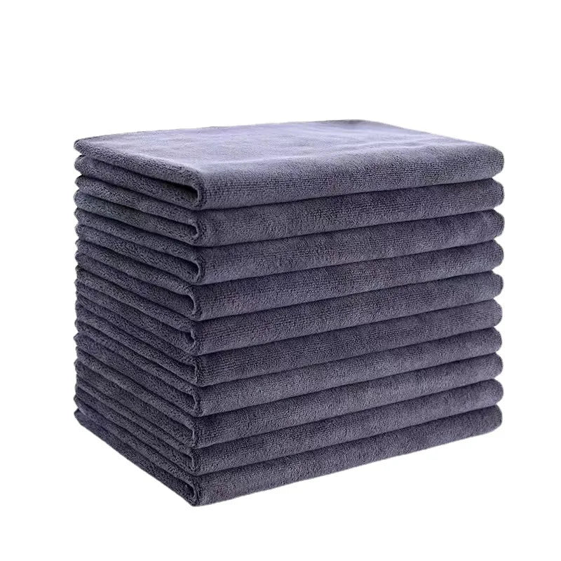 Custom Logo Microfiber Face Hand Bath Hair Salon Towels Wholesale Car Wash Drying Towel Quick Dry Microfiber Towel
