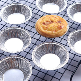 Popular 7cm Portuguese Disposable Foil Baking Pie Aluminum Egg Mini Egg Tart Mould