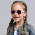 Sunway Eyewear New Arrival Polarized Flexible UV400 Boys Girls TPEE Kids Sports Sunglasses