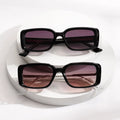 Latest Design Jelly Color Small Rectangle Metal Plastic Frame Sunglasses Thick Insert Temple Custom Logo Glasses for Unisex