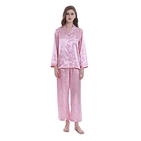 New Fall Long Sleeve Pajamas Women's Cardigan Lapel Milk Silk Cute Cartoon Homewear Suit