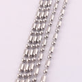 Factory Supply Cheap Price 3mm Brass Jewelry Necklace Metal Ball Chain Bead Chain Necklace