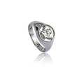 Statement Minimalist Silver Rings Coin Portrait Ring Jewelry Stainless Steel for Women Trendy Turkish Engagement Rings Hoop