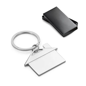 Metal House Key Chain Real Estate Gift Metal Key Chain Free Engraving Gift House Simulation