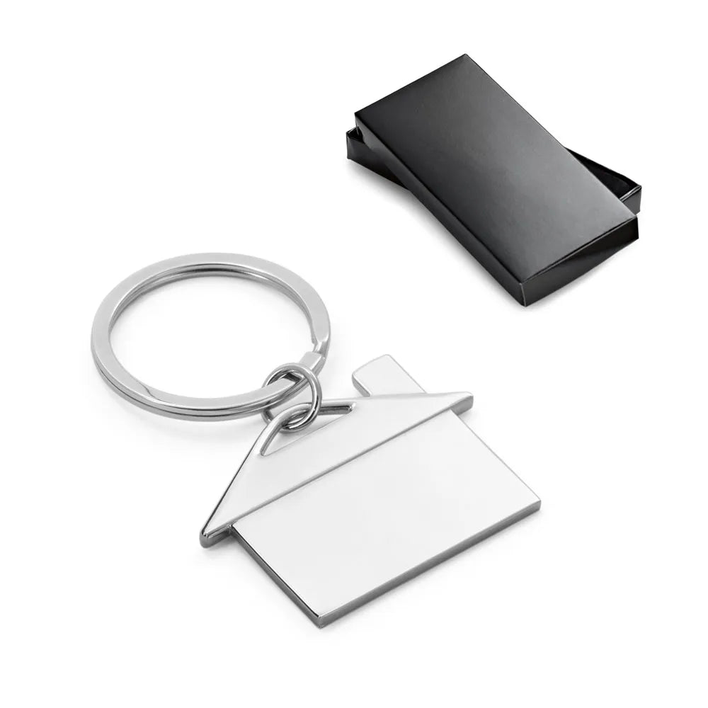Metal House Key Chain Real Estate Gift Metal Key Chain Free Engraving Gift House Simulation
