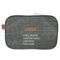 Custom Logo Personalized Eco-Friendly Canvas Toiletry Bag Handle Pattern-Reusable Travel Makeup Storage Gift for Women Bathroom