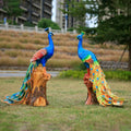 Fiberglass Resin Peacock Statue Props /fiberglass Peacock Statue for Sale/life Size Safari Animals Peacock Ornaments