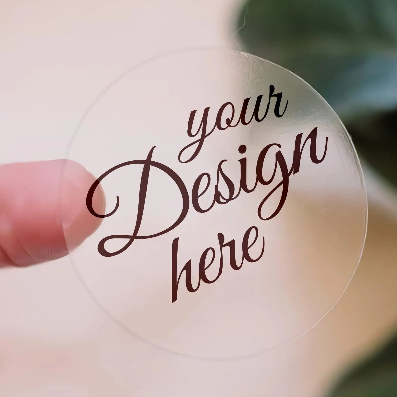 Custom Clear Paper Stickers | Personalized Labels | Customized Transparent Logo Seals | Business Address Labels Flexographic