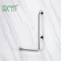 Hotel Elderly SUS304 Stainless Steel Bathroom Grab Bars Wall Mounted L Shape Toilet Handicap Rails Angle Shower Grab Bar