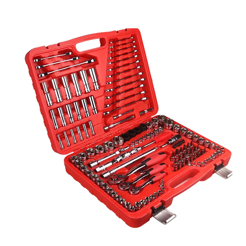 GATmatic Hot Sale Carbon Steel Ratchet Torque Wrench Combination Multi-Function Automotive Repair Hoe Hand Tool Set OEM