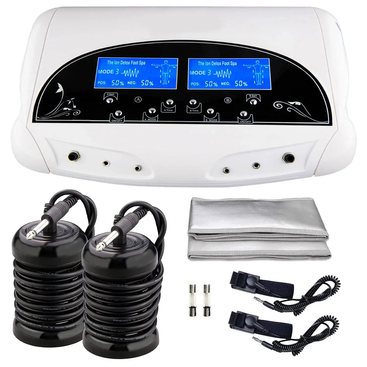 Dual Ionic Foot Bath Detox Machine Professional Ionic Ion Detox System Foot Bath Spa Cleanse Detoxification Machine MegaBDM