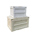 Outdoor Storage Bin Turnover Box Plastic Foldable Collapsible Camping Storage Box