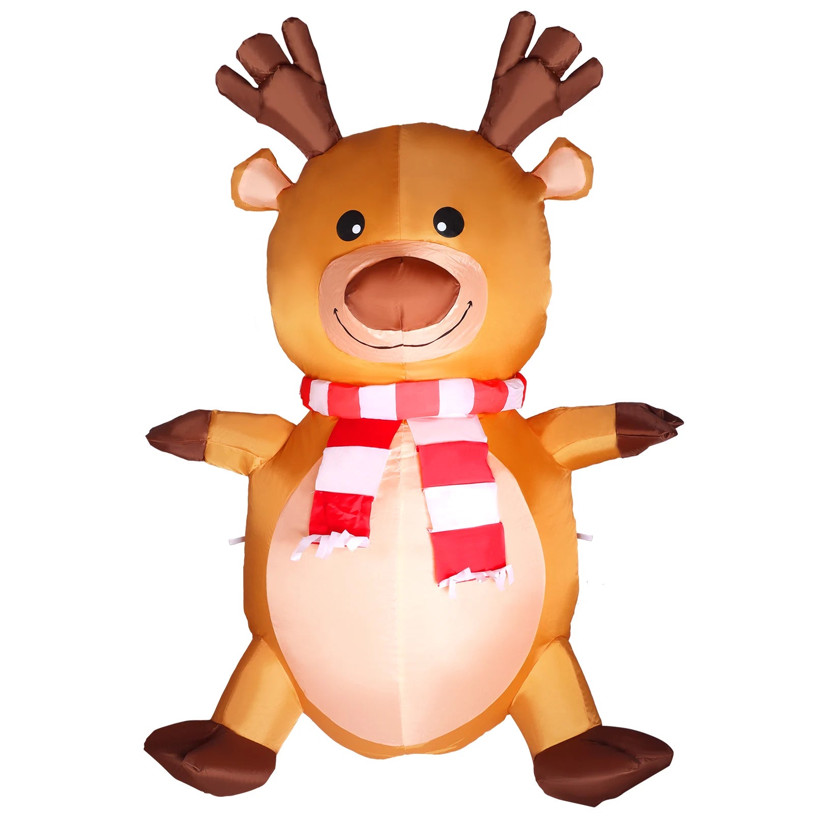 Factory Price 1.2M LED Christmas 4 Ft Christmas Inflatables Deer Elk Wth LED Lights Christmas Outdoor Yard Decoration