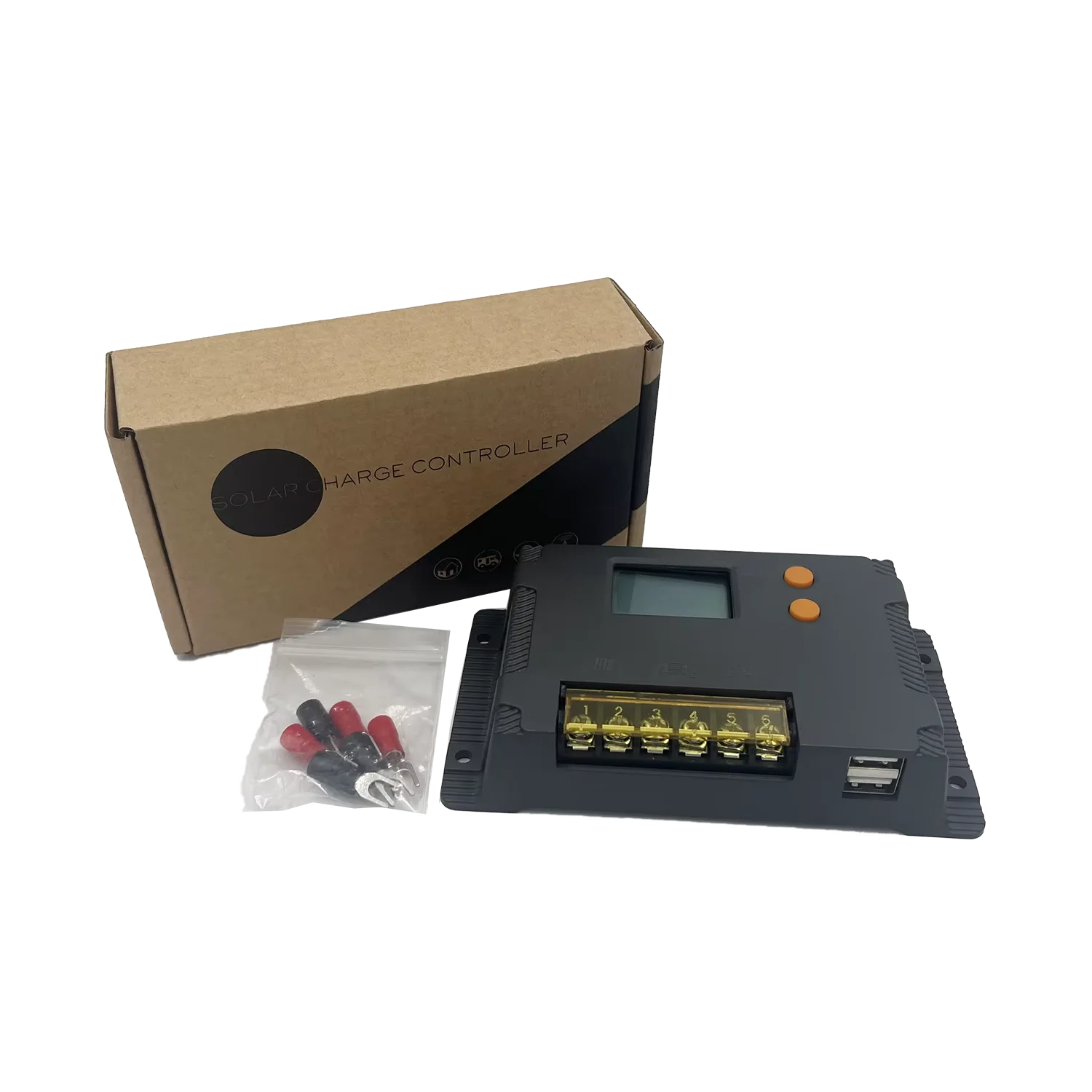 Lumiax 12V 24V 10A Solar Panel System with LCD Display PWM Solar Charge Controller