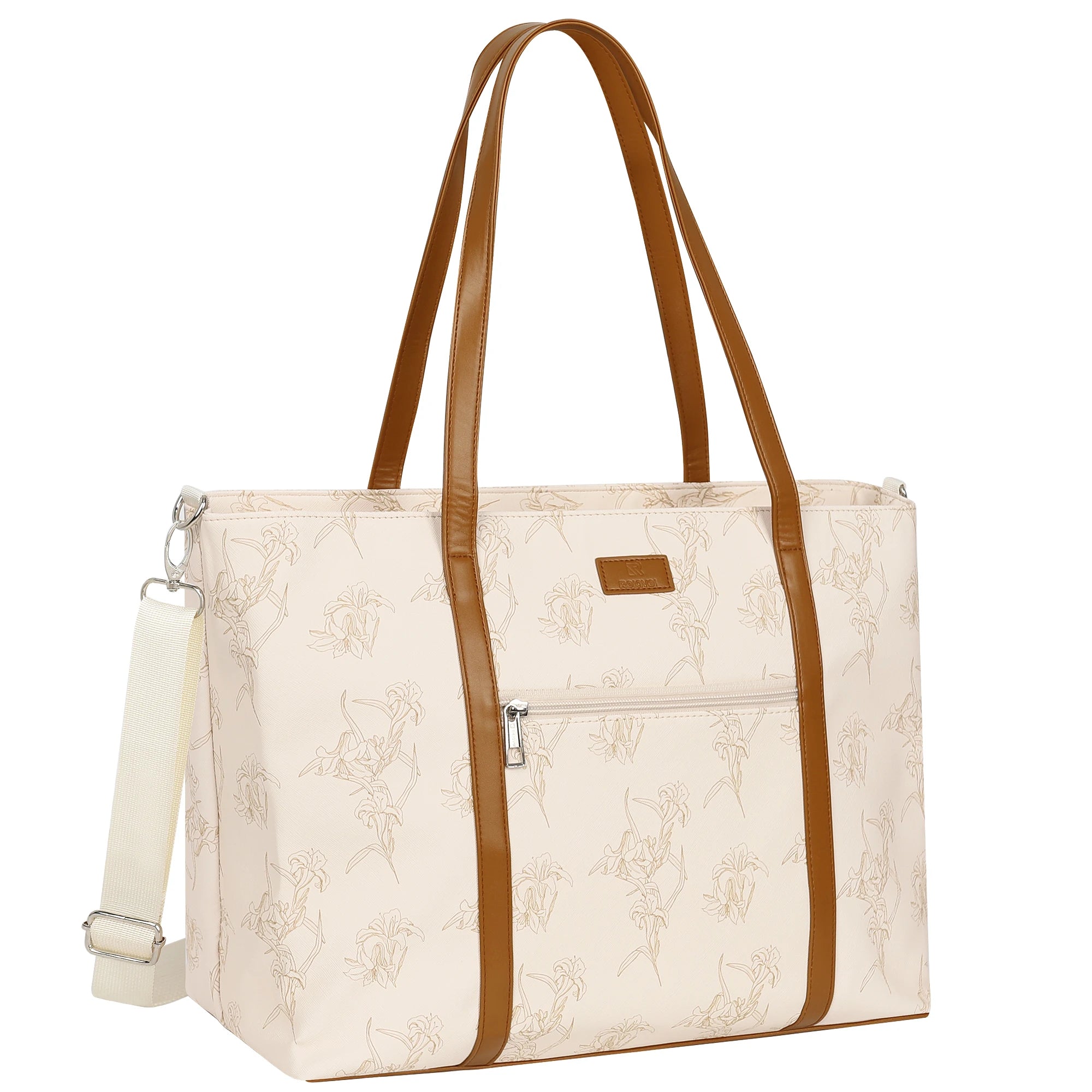 Relavel Waterproof Zipper Teacher Handbag School Computer Shoulder Canvas Laptop Tote Bags for Women