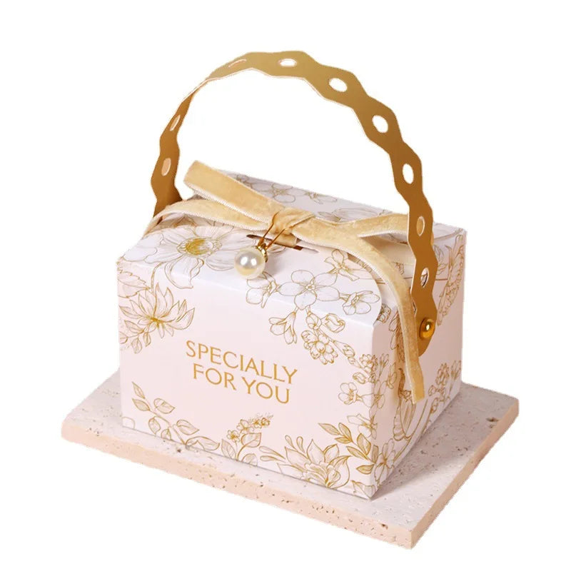 CSMD Chinese Manufacturer Wholesale Paper Material Folding Wedding Souvenirs Party Fancy Favors European Orange Wedding Gift Box