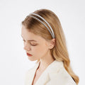 Wholesale Simple Versatile Headband Diadema De Perlas Double Pearl Headband