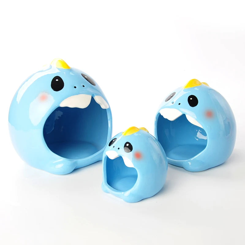 Cooling Ceramic Hamster House Small Animal Chinchilla Hedgehog Hamster Pet Ceramic Nest Monster