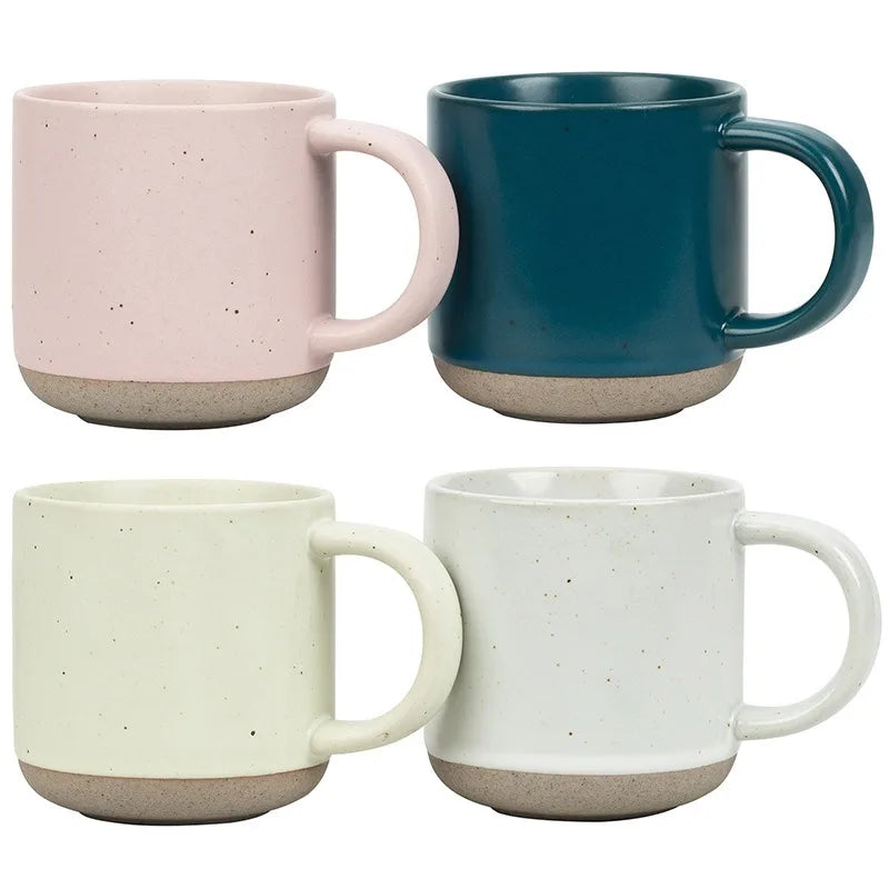 MSH Microwave Safety 155ml Frosted Speckled Ceramic Cappuccino Mug for Cafe