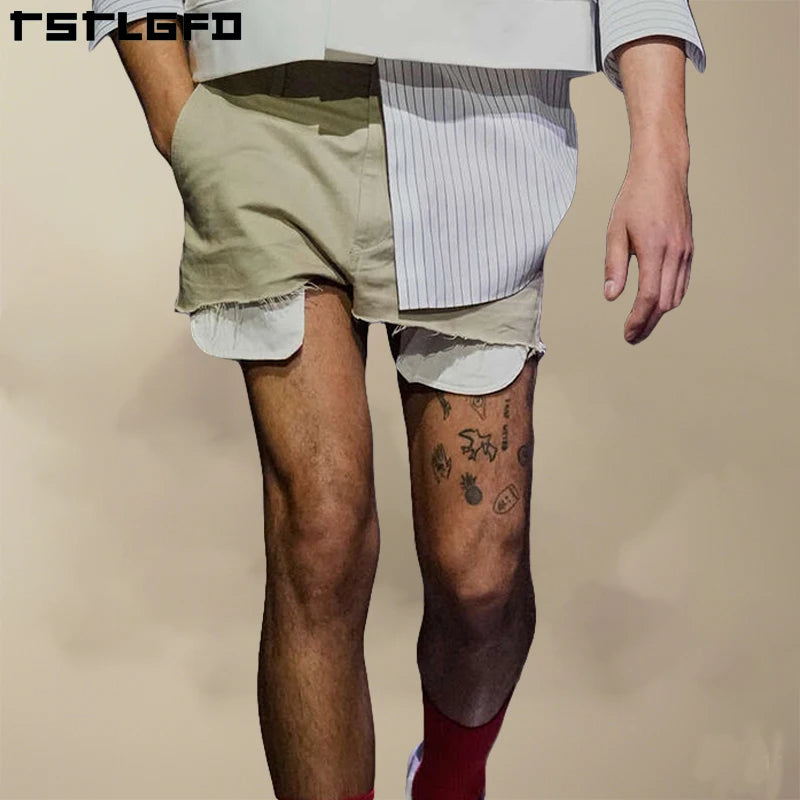 Men's High Street Style Summer Sports Shorts Hot Sale for Gym Fitness Running Training Mid Pocket Zipper Straight Loose Fit