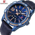 NAVIFORCE Men Watches 9117 Casual Gift Leather Watch Mens Hot Sale Waterproof Quartz Clock Wristwatches Relogio Masculino