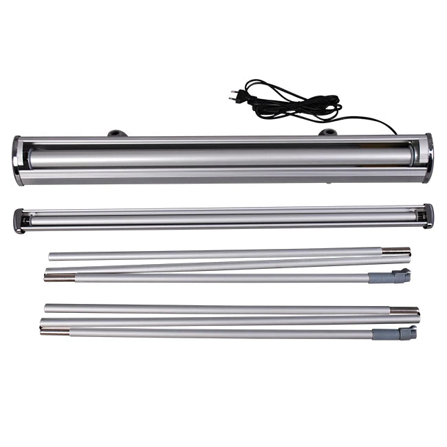 Luxury Double Sided Electric Scrolling Aluminum Retractable Roll up Banner Display Stand Portable Advertising Factory Wholesale