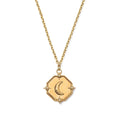 Milskye Fine Wedding Jewelry for Women 925 Silver 18k Gold Diamond Moon Charm Necklace