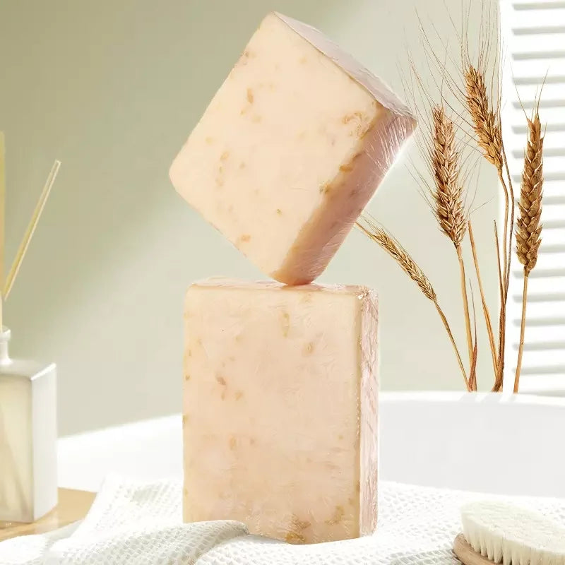 OEM Natural Herbal Acne Removal Skin Lighten Kojic Acid Bath Soap Face Body Soap Bar Whitening Oatmeal Soap