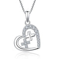 New Design Gem 925 Sterling Silver Jewellery Charms Cross Religion Necklace Pendants Zircon for Women 2024