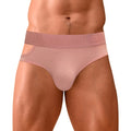 STXBL-AD766 Personality Asymmetrical Design Men's Briefs Solid Color Low Waist Man's Underwear Brief Boxer