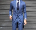 New Customized Classic Long Tail Men Suit Tuxedo Groom Wedding Blazzer for Men 2 Pieces (jacket + Vest + Pants) Customized Class