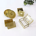 Wholesale Luxury Golden Small Candy Boxes Wedding Party Decoration Favor Gift Packing Plastic Box for Candy