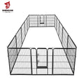 Portable Clear Dog Playpen Heavy Duty Metal Wire Dog Fence Panel Outdoor for Large Dogs