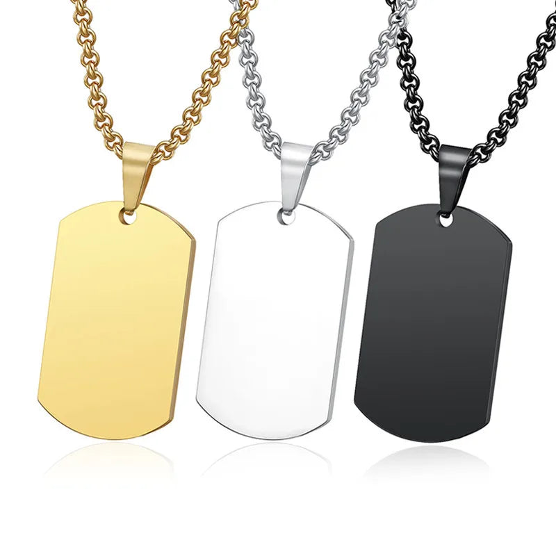 Factory Wholesale Can Be Laser Engraved Eco Custom LOGO Stainless Steel Pet Dog ID Tag