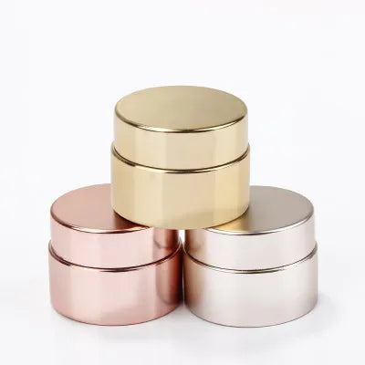 Plastic Cream Cosmetics Jar Hot Selling 5g UV Coating Gold/silver Cosmetic Packaging PET Cosmetic Container LM Skin Care Jars