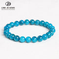 JD Handmade Jewelry Strand Charm Bracelet Yoga Healing Energy Bracelet 3A Natural Apatite Bracelet for Jewelry Gift