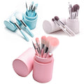 FX-T273 Professional Makeup Brushes Set Private Label Lips Face Eye Brushes PU Leather Bucket Kit Concealer Lip Brushes