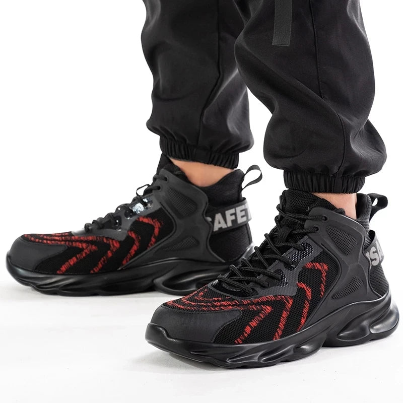 Custom Anti Puncture Steel Toe New Man Safety Boot Safety Shoes Protective Work Boots for Men Safety