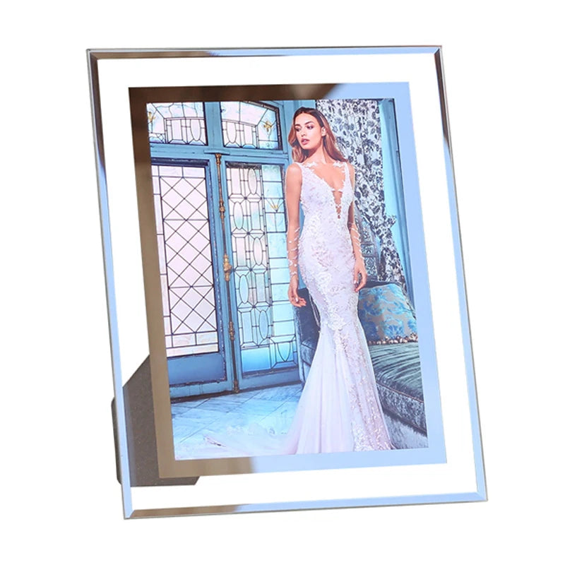 Wholesale Glass Mirror Photo Frames 4x6 5x7 6x8 8x10 and A4 Certificate Frame Silk-screen Printing