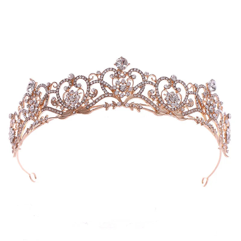 Wedding Bridal Tiara Crown Rhinestone Hair Accessories Luxury Crystal Performance Dress Accessories Tiaras Headwear